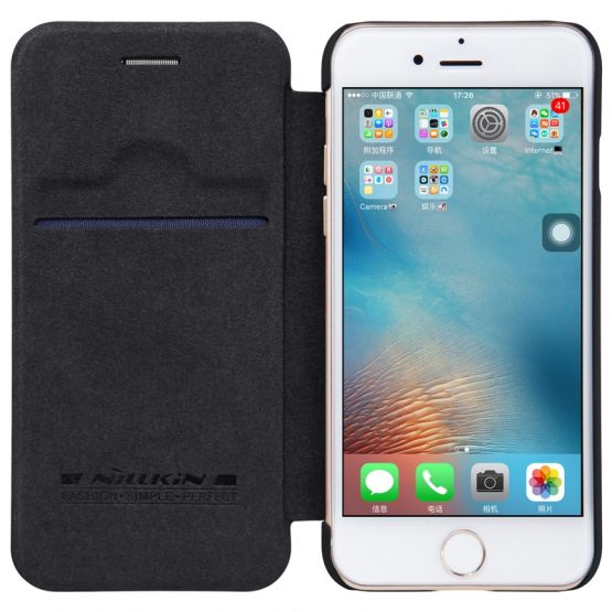 For iPhone SE 2020 Flip Case Cover Nillkin Qin Vintage Leather Card Pocket Wallet - Image 3