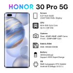 New Arrival Honor 30 Pro 5G Smartphone Kirin 990 6.57'' 40MP Triple Cam 50x