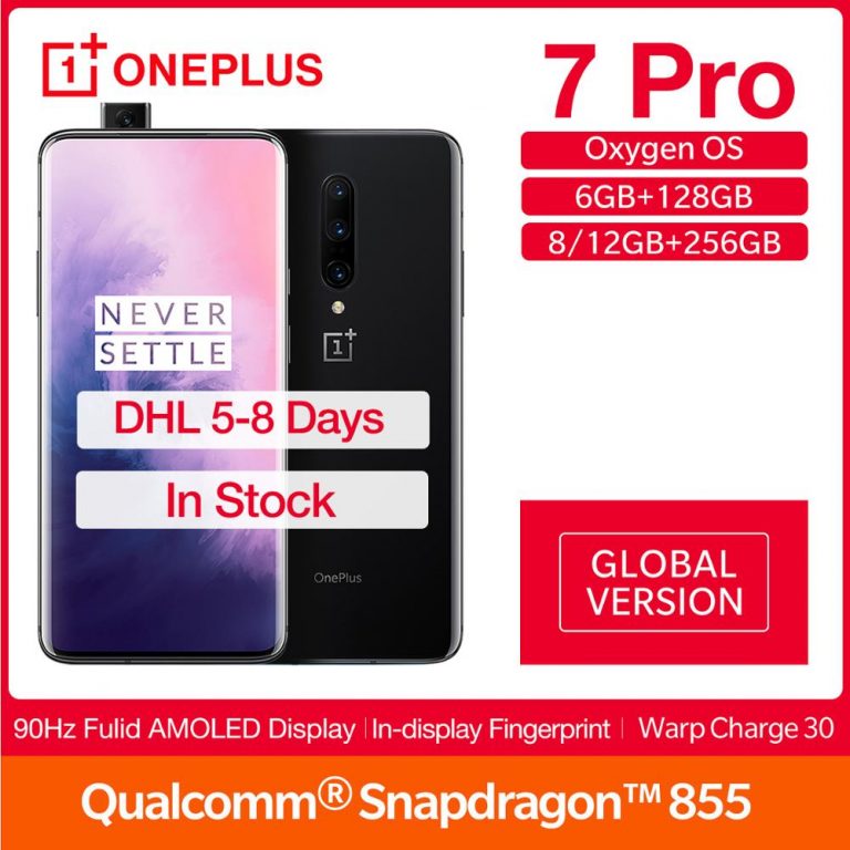 Global Version OnePlus 7 Pro 12/8/6GB RAM 256/128 ROM Smartphone 6.67"