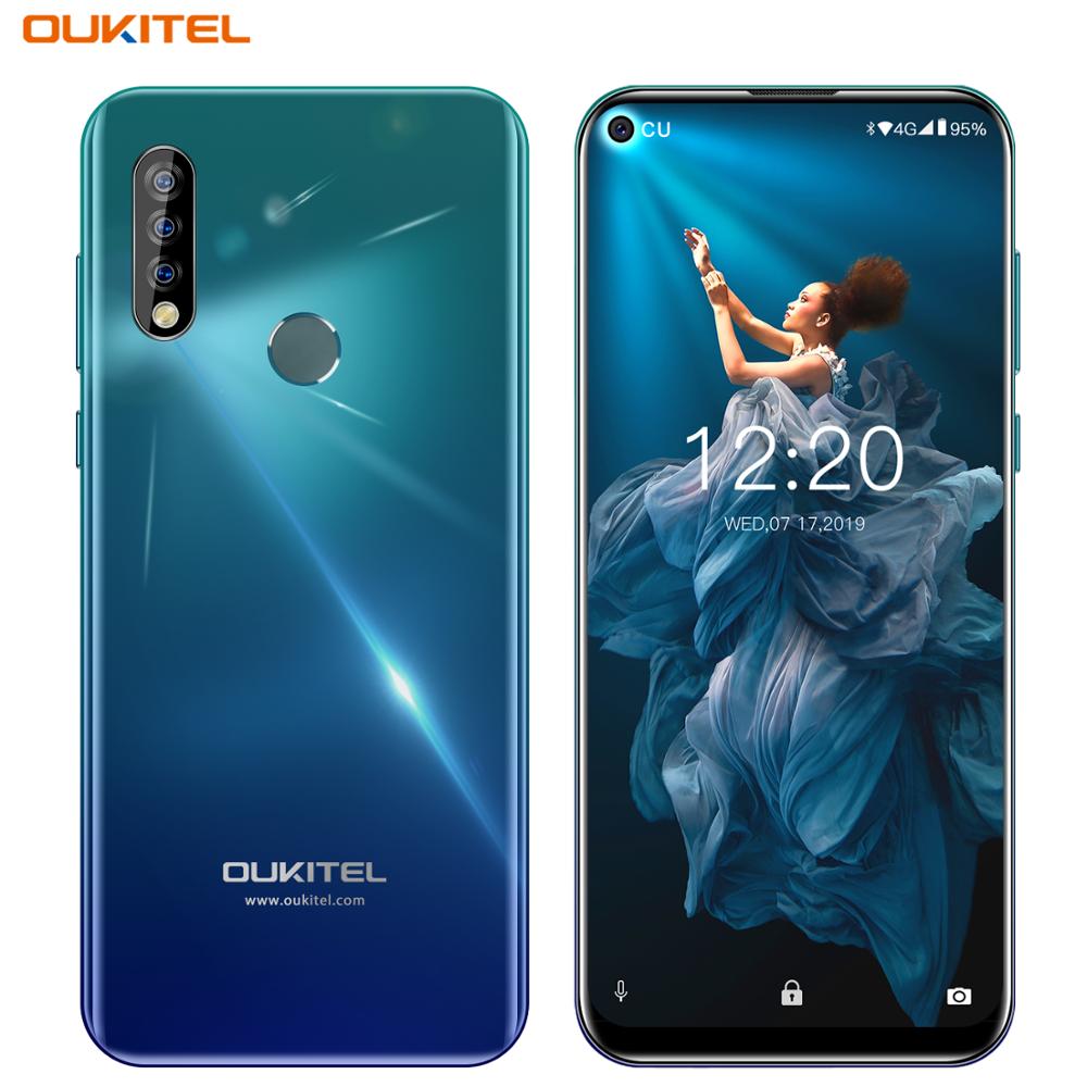 OUKITEL C17 Pro 6.35" Android 9.0 Mobile Phone 19.5:9 MTK6763 Octa Core 4G 64G Dual 4G LTE Triple Camera Dual SIM Smartphone