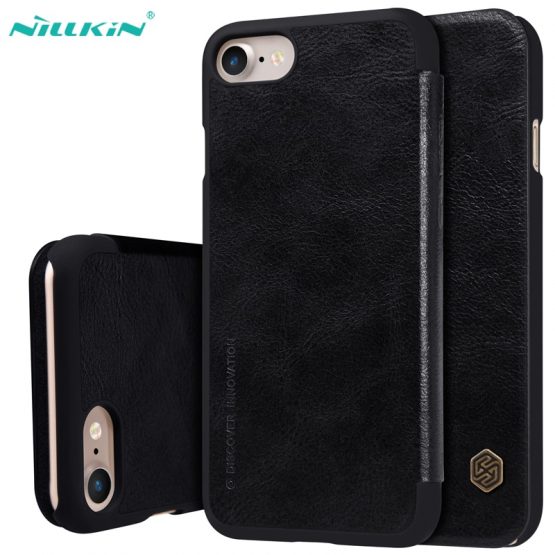 For iPhone SE 2020 Flip Case Cover Nillkin Qin Vintage Leather Card Pocket Wallet Cases Flip Cover For iPhone SE 2020 Phone Bags