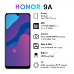 New Arrival Honor 9A Smartphone 6.3'' 5000mAh Battery Octa Core Mobile Phone