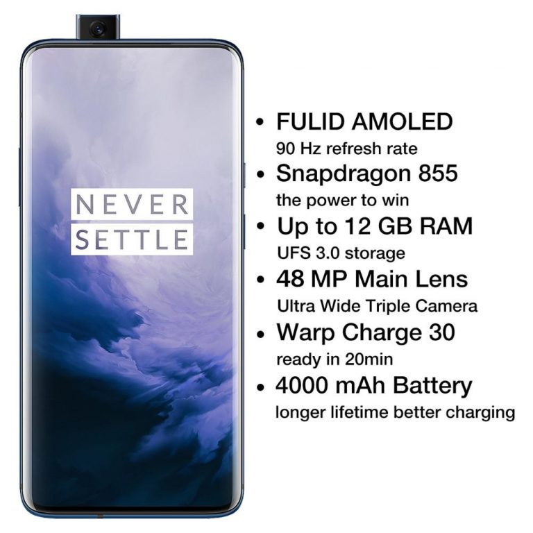 Global Rom OnePlus 7Pro 90Hz Screen Smartphone 6.67" Display Snapdragon