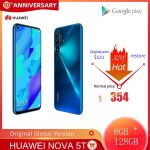 Global Version Huawei Nova 5T 8GB 128GB Smartphone 48MP Cameras 32MP
