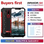 Ulefone Armor 6E Waterproof IP68 NFC Rugged Mobile Phone Helio P70 Otca-core