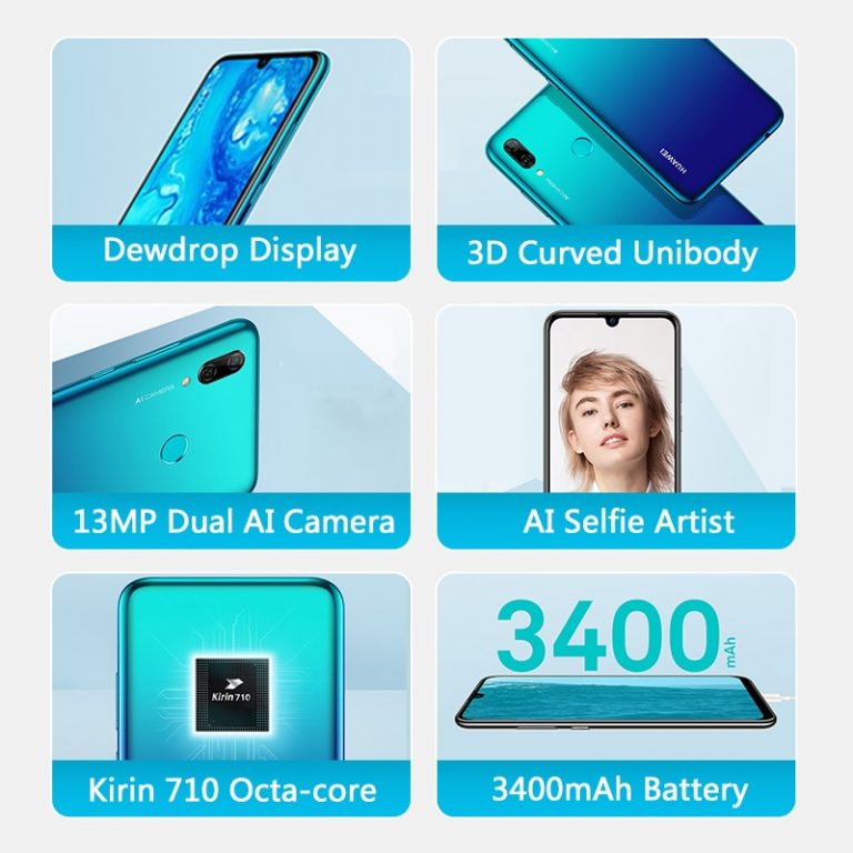HUAWEI P Smart 2019 6.21" Dewdrop Display Smartphone 3400mAh Battery