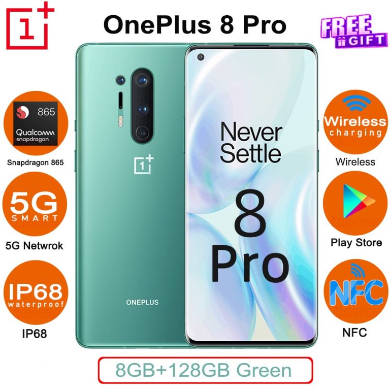Global ROM Original OnePlus 8 Pro mobile phone 120Hz 6.78" 128GB ROM Snapdragon 865 2K 48MP+48MP NFC IP68 30W 5G smartphone 2 Global ROM Original OnePlus 8 Pro mobile phone 120Hz 6.78" 128GB ROM