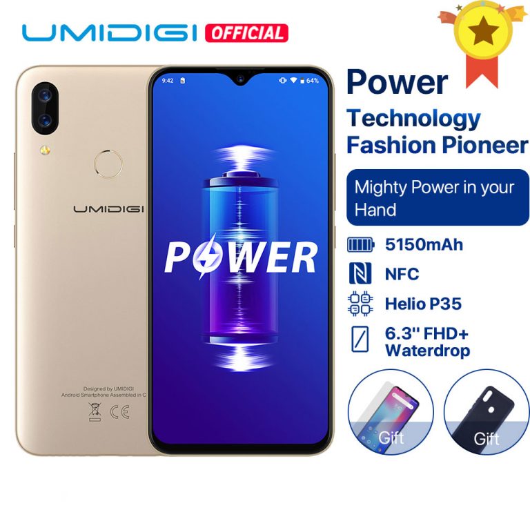 UMIDIGI Power Android 9.0 Helio P35 Octa Core 5150mAh 4GB RAM 64GB ROM 6.3' FHD+ Waterdrop Screen Smartphone 16MP Celular 4G LTE 1 UMIDIGI Power Android 9.0 Helio P35 Octa Core 5150mAh 4GB RAM 64GB ROM