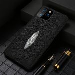 Luxury Genuine Pearl Gourami Leather Phone Case for Apple iPhone SE 2020