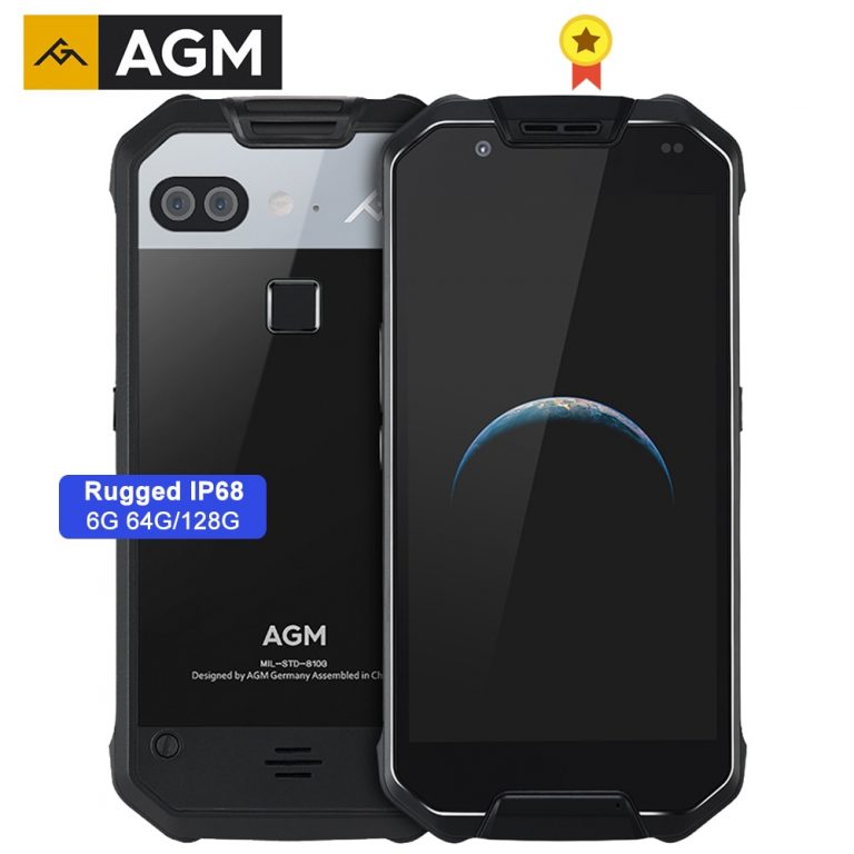 AGM X2 Rugged IP68 Waterproof Smartphone 6000mAh Quick Charge 6G+64G/128GB Mobile Phone 5.5" Octa Core 16.0MP Camera NFC VOC