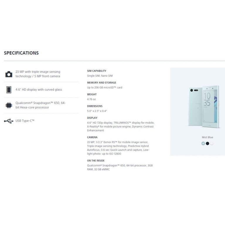 Brand New Original Sony Xperia X Compact 3GB 32GB Mobile Phone 4G LTE Snapdragon F5321 4.6"23MP 5MP FM Micro SD NFC Smartphone 2 Brand New Original Sony Xperia X Compact 3GB 32GB Mobile Phone 4G LTE