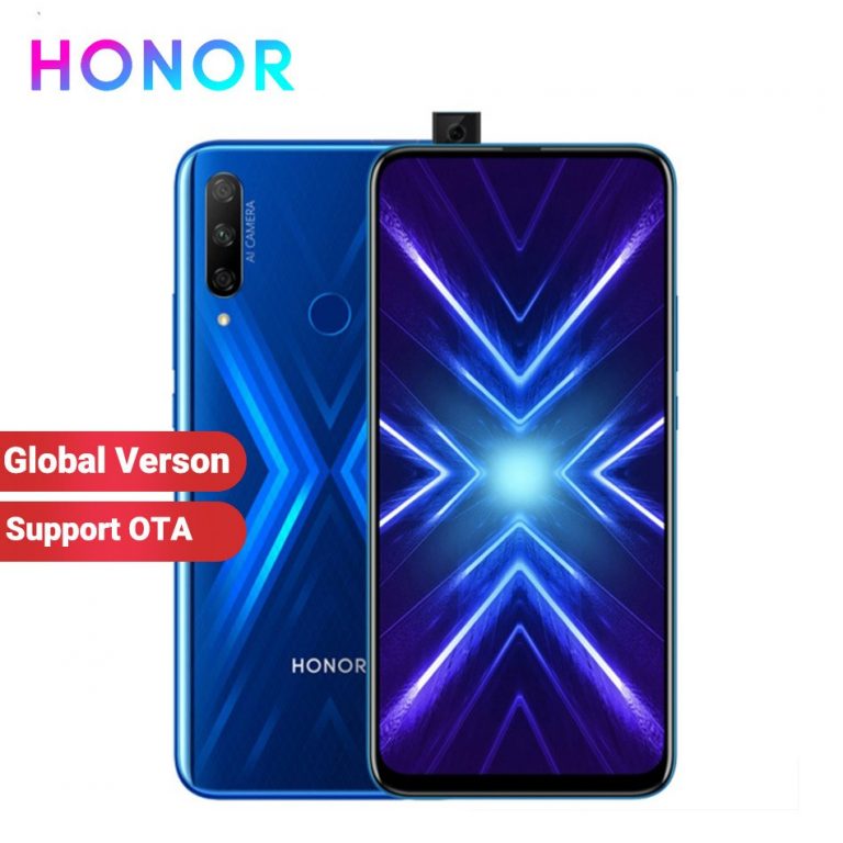 Global Version Honor 9X 4GB 128GB Mobile Phone Kirin 810 Octa core 6.59" Fingerprint 4000mAh 48MP Camera Anroid 9 4G SmartPhone