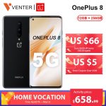 Global Rom OnePlus 8 5G Smartphone 12GB 256GB Snapdragon 865 Octa Core