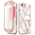 For iPhone SE 2020 Case For iPhone 7/8 Case 4.7 inch i-Blason Cosmo Full-Body Marble Bumper Cover WITH Built-in Screen Protector
