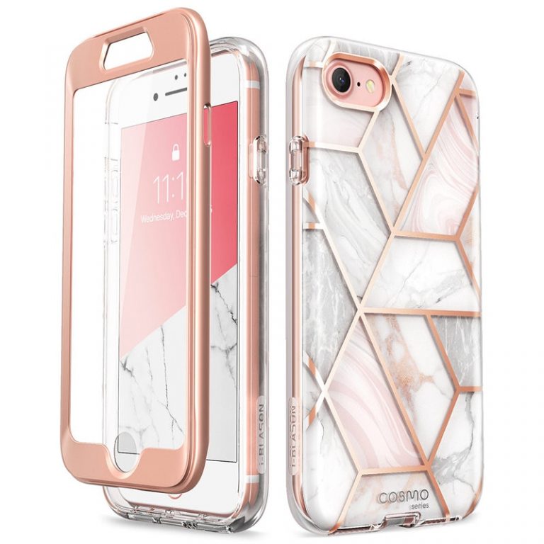 For iPhone SE 2020 Case For iPhone 7/8 Case 4.7 inch i-Blason Cosmo Full-Body Marble Bumper Cover WITH Built-in Screen Protector For iPhone SE 2020 Case For iPhone 7/8 Case 4.7 inch i-Blason Cosmo Full-Body Marble Bumper Cover WITH Built-in Screen Protector
