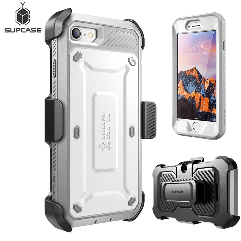 SUPCASE For iphone 7 Case For iPhone SE 2020 Case UB Pro Full-Body Rugged Holster Protective Case WITH Built-in Screen Protector