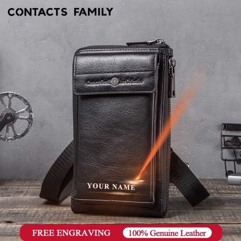 CONTACT'S FAMILY Phone Bag Case For iphone 11 pro max Messenger Leather Mini Crossbody Bag Men Wallet Cover for iphone 8 se 2020 1 CONTACT'S FAMILY Phone Bag Case For iphone 11 pro max Messenger Leather
