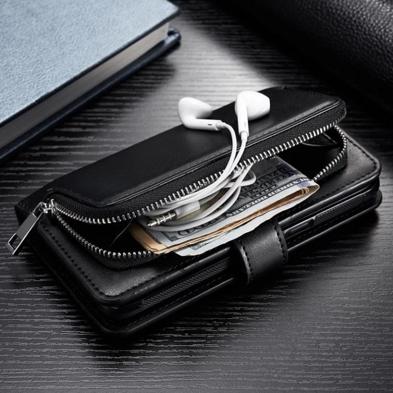 Zipper Leather Wallet Phone Case For iPhone 11 Pro Max XS XR 6S Plus 7 8 X