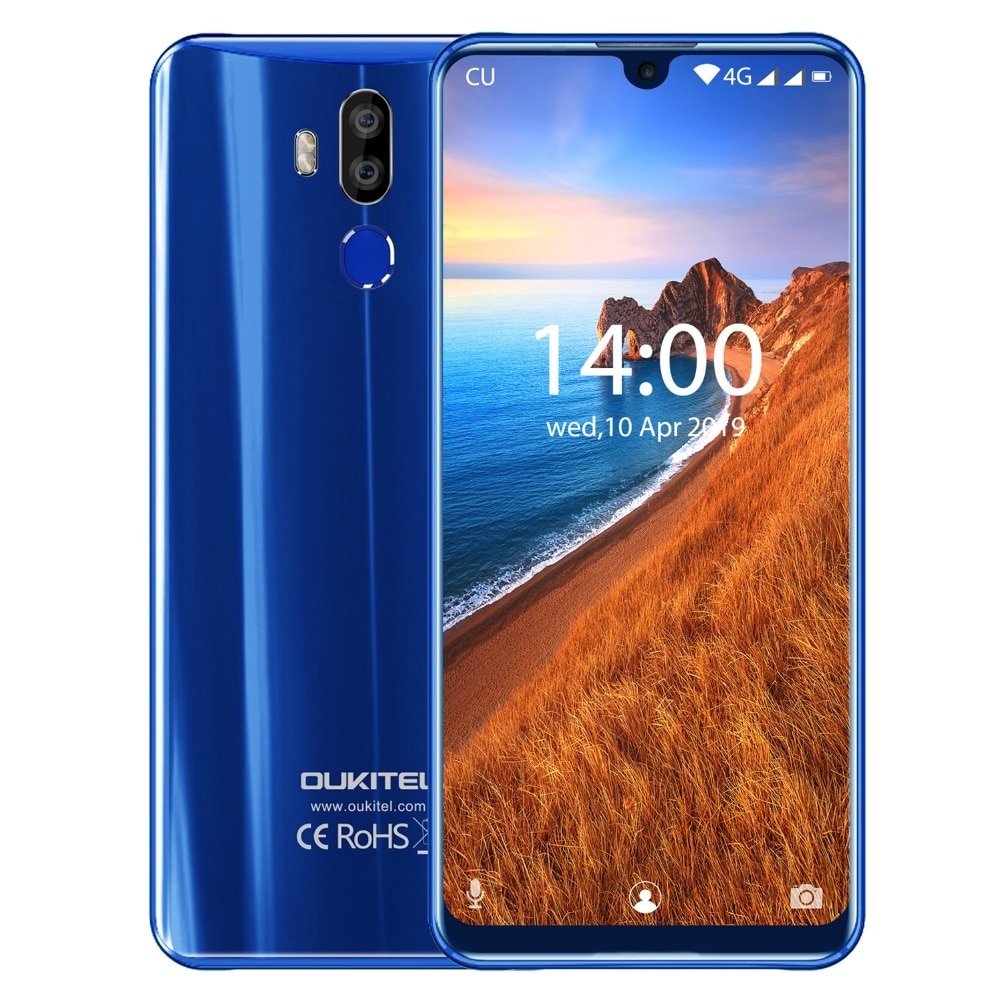 OUKITEL K9 7.12" FHD+ 1080*2244 cell phone 16MP+2MP/8MP 4G Smartphone Face ID 6000mAh 5V/6A Quick Charge phones OTG mobile phone