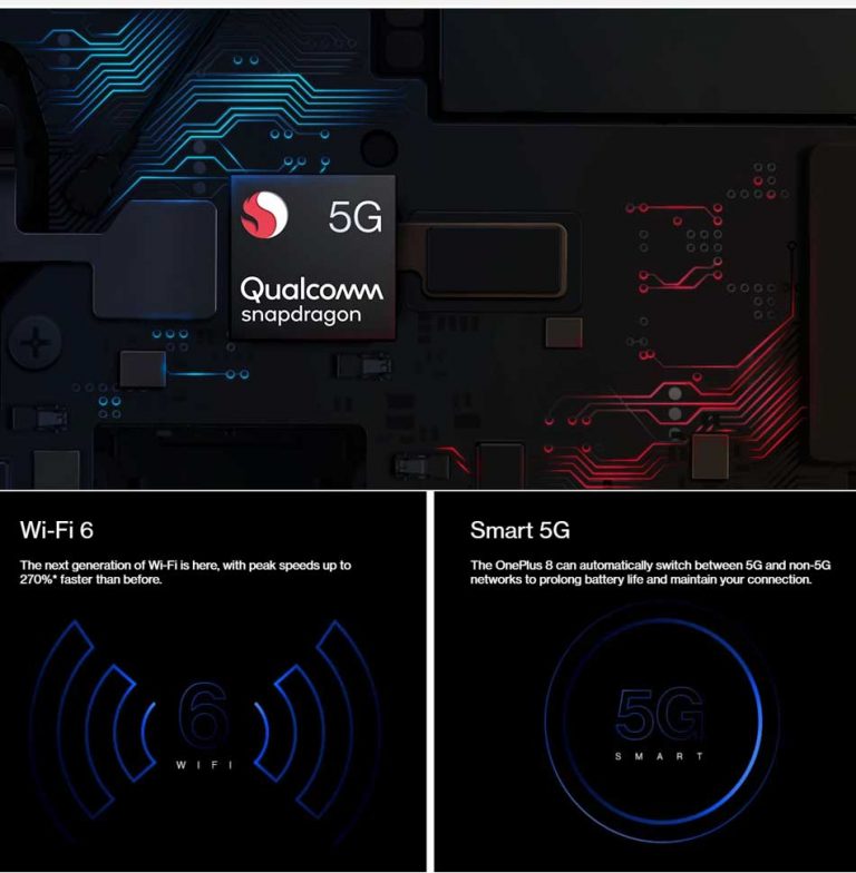 Global Firmware Oneplus 8 5G Mobile Phone 12GB 256GB /8GB 128GB 6.55"