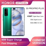 New Arrival Honor 30 Pro 5G Smartphone Kirin 990 6.57'' 40MP Triple Cam 50x