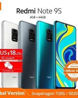 Xiaomi Redmi Note 9S Note 9 S 4GB 64GB Global Version smartphone Snapdragon 720G mobile phone Octa core 5020mAh 48MP Quad Camera