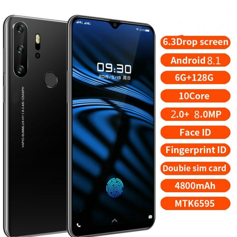 Smartphone Android 4G X23 Cellphones Global Version 6.3 Inch Dual Sim