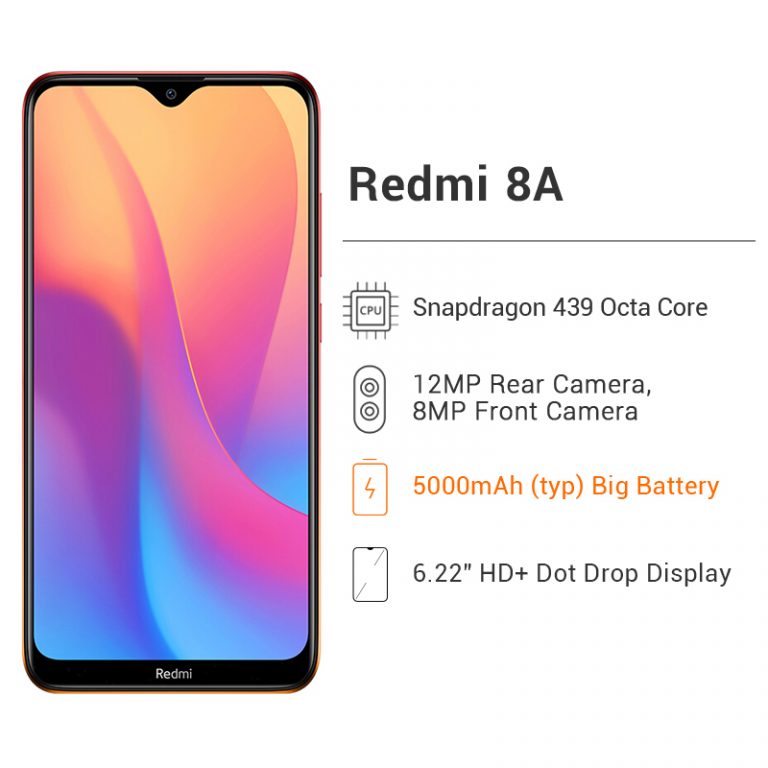Global Version Xiaomi Redmi 8A 32GB ROM 2GB RAM Mobile Phone Snapdragon 439 Octa Core 6.22” 5000mAh 12MP Camera Smartphone 2 Global Version Xiaomi Redmi 8A 32GB ROM 2GB RAM Mobile Phone Snapdragon