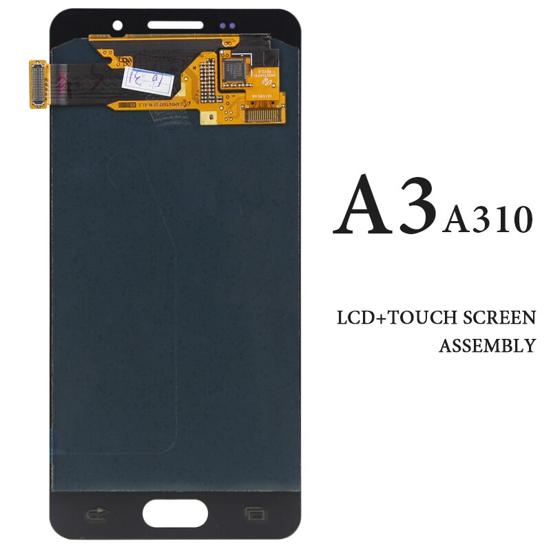 Smartphone Replacement Spare Parts Touch Screen For Samsung A3 2016 LCD Display AMOLED Black White A3 A310 A310F Panel