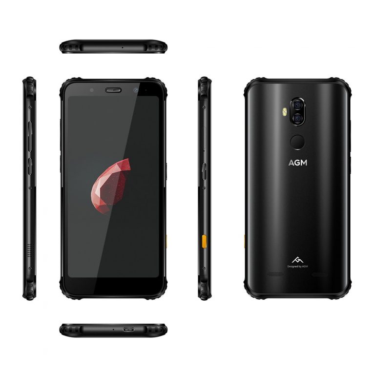 AGM X3 MIL-STD-810G Rugged Waterproof Smartphone 8GB 256GB SDM845 Octa 5.99'' 24MP Camera Dual BOX Speaker Face ID QC NFC Phone