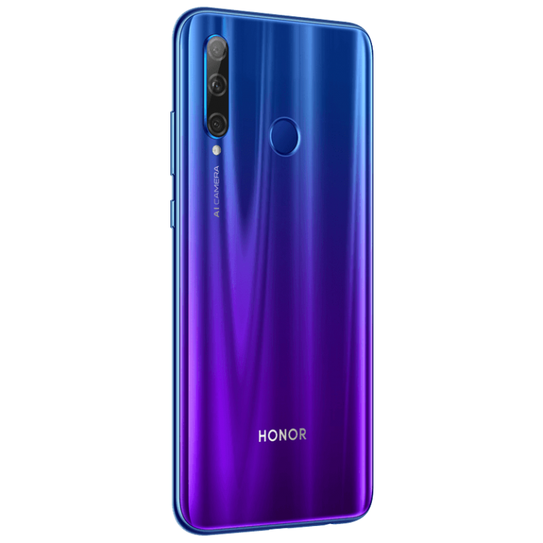 Global Version Honor 20 Lite 4GB 128GB Smartphone 6.21 Inch Screen 32MP Front Camera Fingerprint Recognition Face ID Google Play