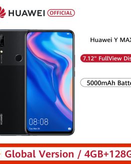 Global Version Huawei Y MAX 4GB 128GB Smartphone 16MP Dual AI Rear Cameras 7.12" FullView Display cellphone 5000mAh Battery
