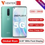 Global Rom OnePlus 8 5G Smartphone 12GB 256GB Snapdragon 865 Octa Core