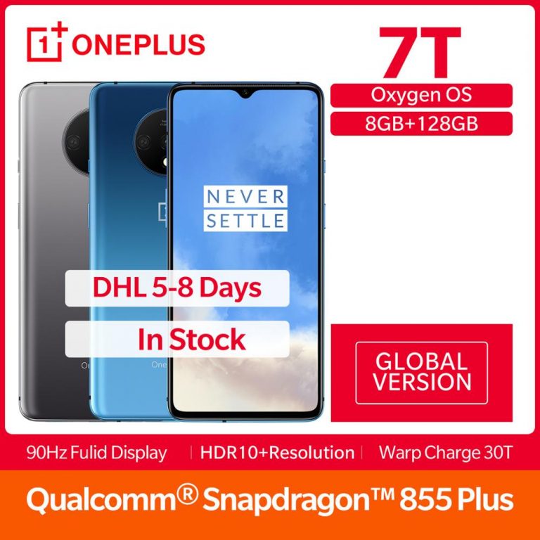 Global Version OnePlus 7T Fulid AMOLED 6.55" 90Hz Screen Smartphone