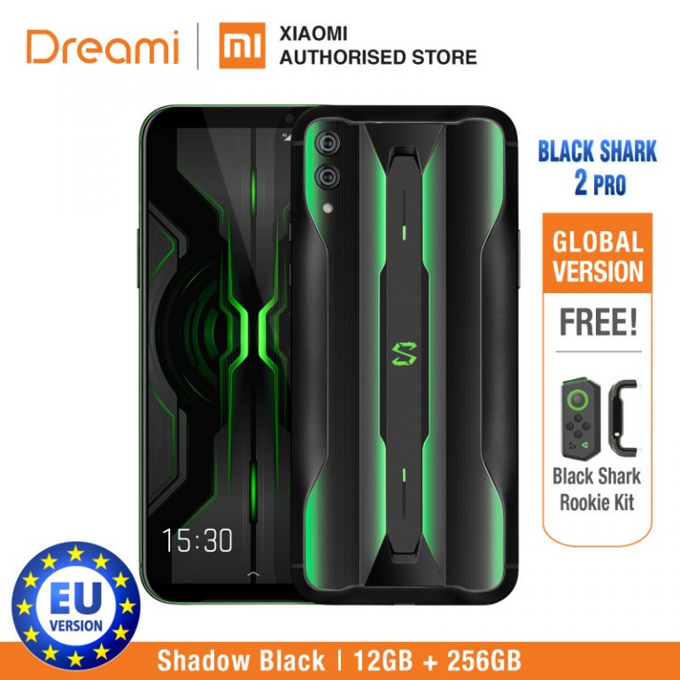 Global Version Xiaomi Black Shark 2 PRO 256GB ROM 12GB RAM Shadow Black