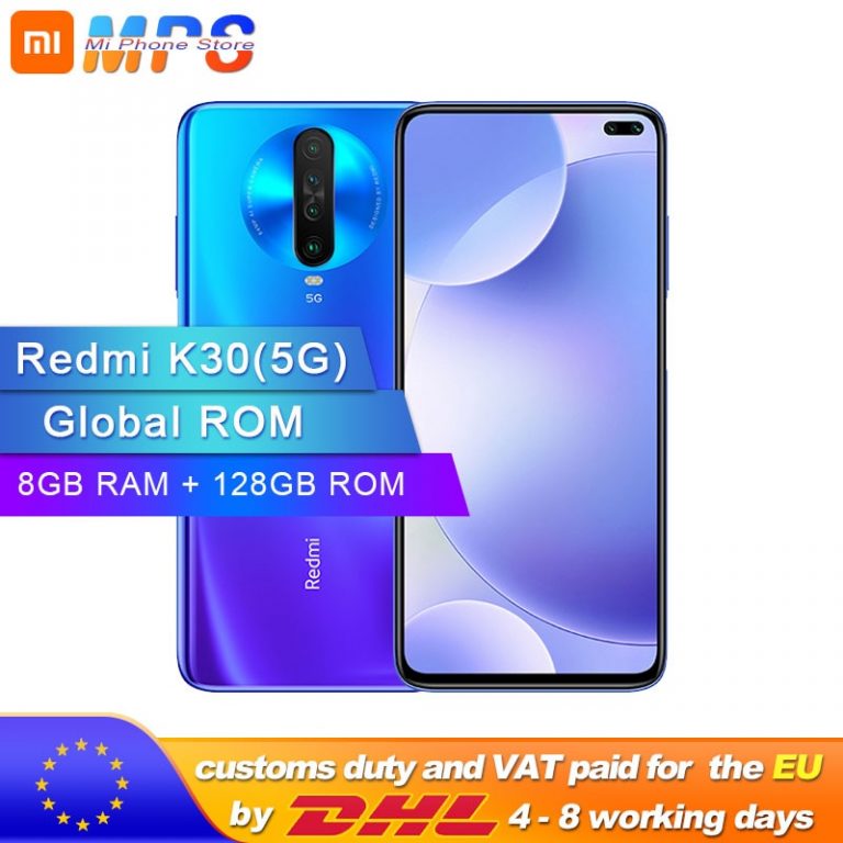 Global ROM Original Xiaomi Redmi K30 5G 8GB 128GB Snapdragon 765G Octa Core