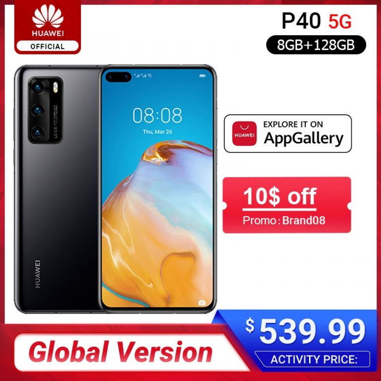 Global Version Huawei P40 5G Smartphone Kirin 990 8GB 128GB 50MP Ultra Version