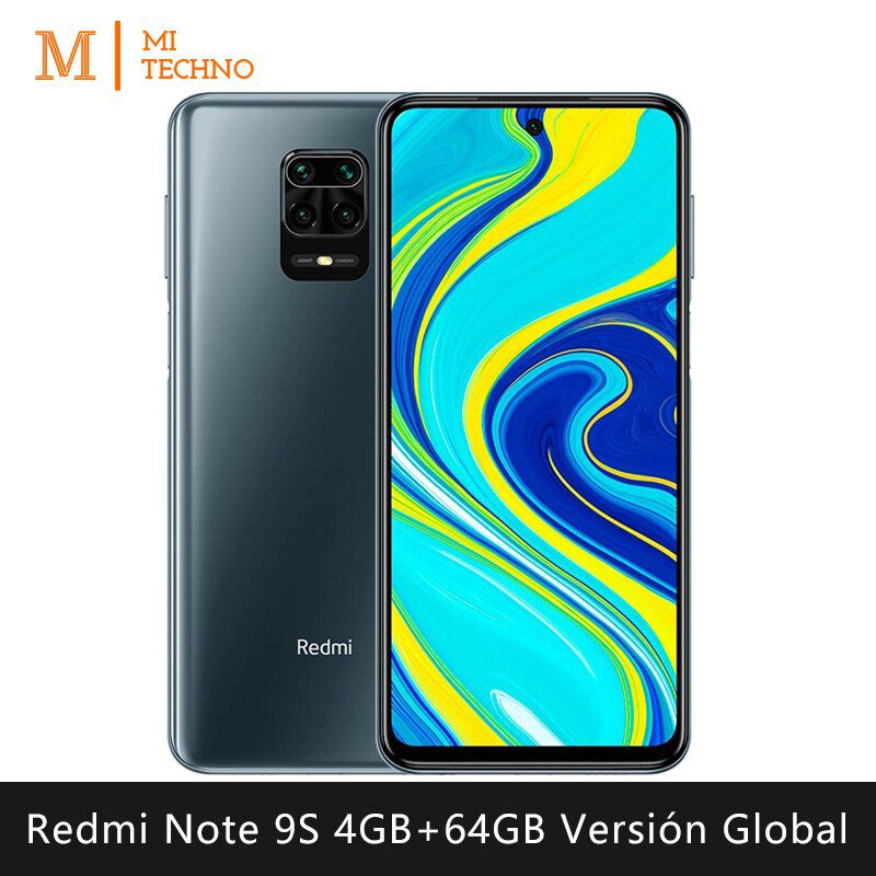 Xiaomi Redmi Note 9S Smartphone (4GB RAM 64GB ROM mobile phone free shipping new android battery 5020mAh)[Global version]