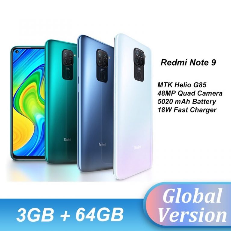 Global Version Xiaomi Redmi Note 9 Smartphone 4GB RAM 128GB ROM MTK Helio G85 Octa Core 18W Fast Charging 5020 mAh 6.53" 48MP 2 Xiaomi Redmi Note 9 Smartphone with 48MP Camera, 4GB RAM, 128GB ROM – Fast Charging & 5020 mAh Battery for Exceptional Performance