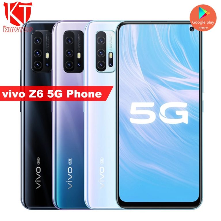 Original vivo Z6 5G mobile phone 6G 128G 5000mAh 6.57" Snapdragon 765G 44W Dash Charging 48.0MP Cameras Android 10 smartphone