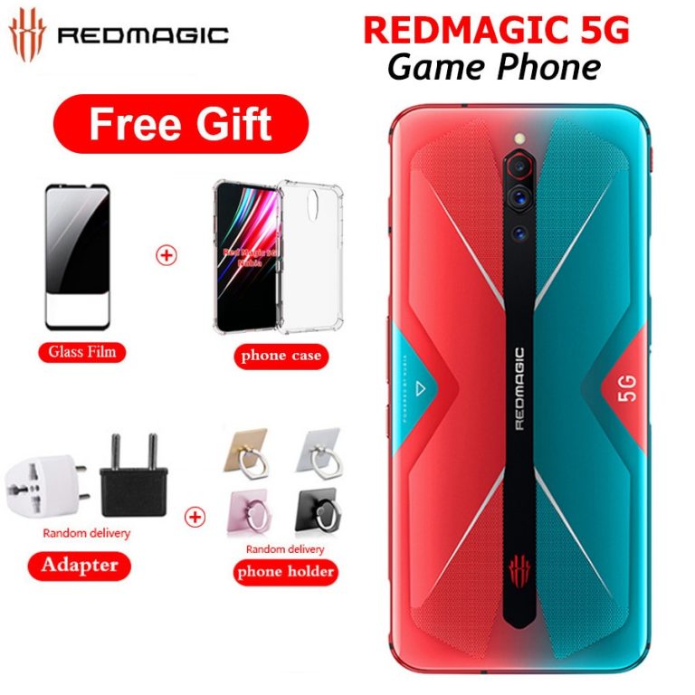 US Version Nubia RedMagic 5G Game Mobile Phone 8/12GB RAM 128/256GB ROM Snapdragon865 6.65"64MP 4500mAh NFC Android10 Smartphone