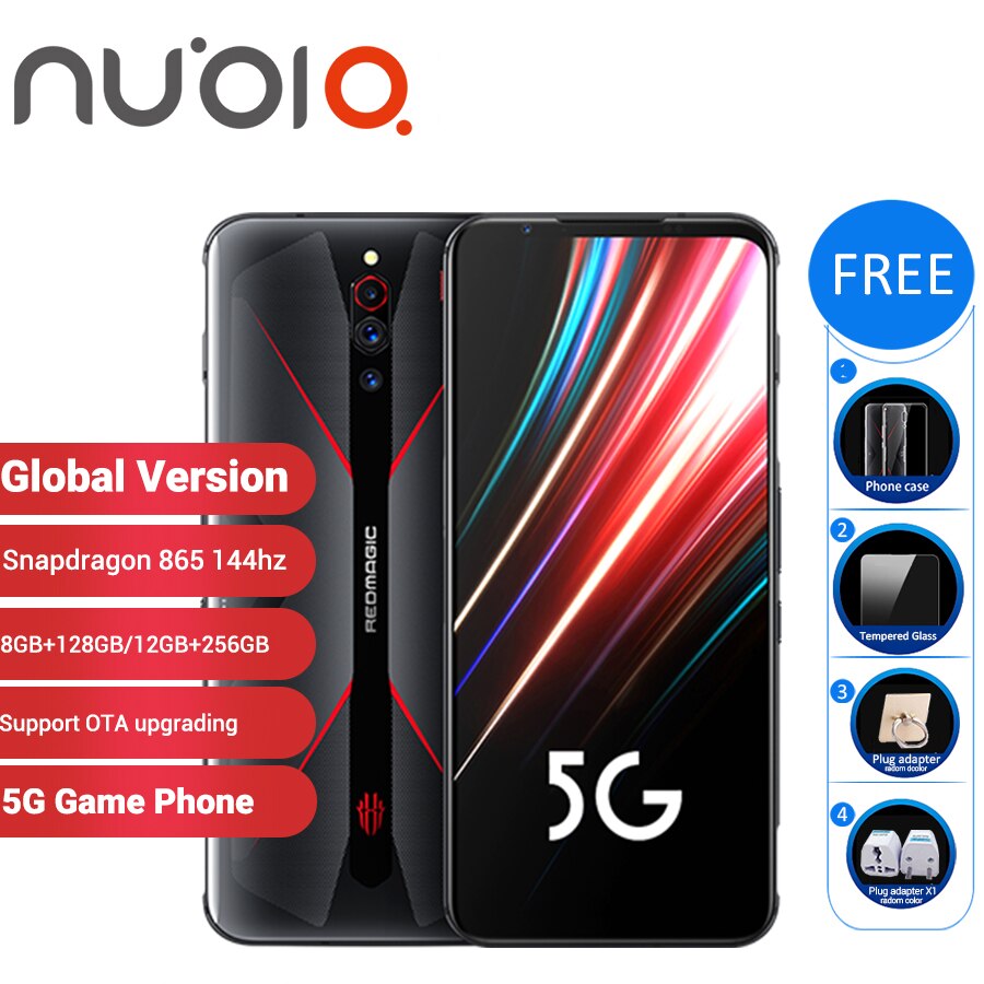 Global Version Nubia Red Magic 5G Gaming SmartPhone 12GB 256GB/8GB 128GB 6.65" Snapdragon 865 NFC Redmagic 5G Game Mobible Phone