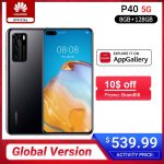 Global Version Huawei P40 5G Smartphone Kirin 990 8GB 128GB 50MP Ultra Version Camera 6.1 inch SuperCharge NFC