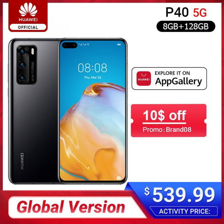 Global Version Huawei P40 5G Smartphone Kirin 990 8GB 128GB 50MP Ultra Version Camera 6.1 inch SuperCharge NFC