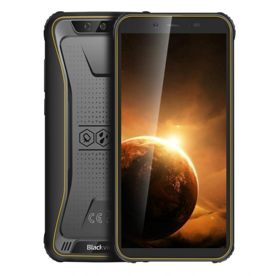 Blackview BV5500 Plus IP68 Rugged Waterproof Smartphone 3GB+32GB 5.5" 18:9 Screen 4400mAh MT6739 Android 10 NFC 4G Mobile Phone