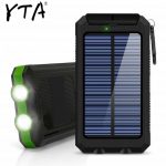 2020 30000mAh Solar Power Bank Dual USB powerbank Waterproof Battery External