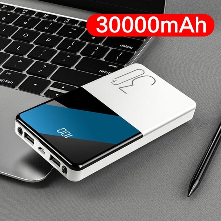 2020 Newest Power Bank 30000mAh Portable Charging Poverbank Mobile Phone