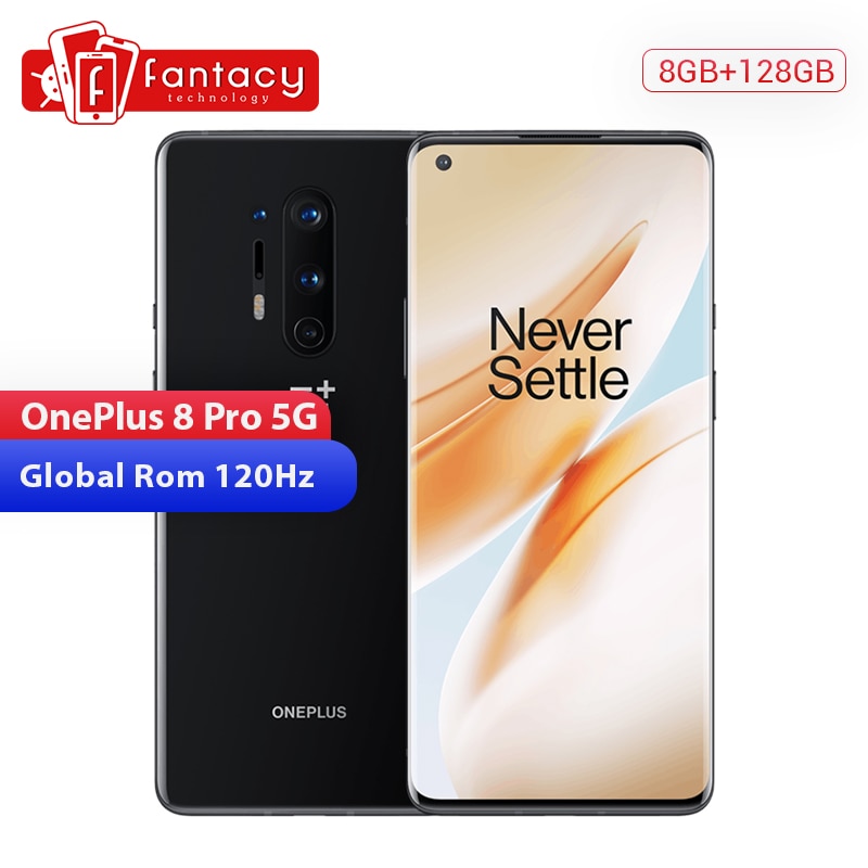 In Stock Global Rom Oneplus 8 Pro 5G Smartphone Snapdragon 865 8G 128G 6.78'' 3180x1440 120Hz Screen 30W Wireless Charger NFC