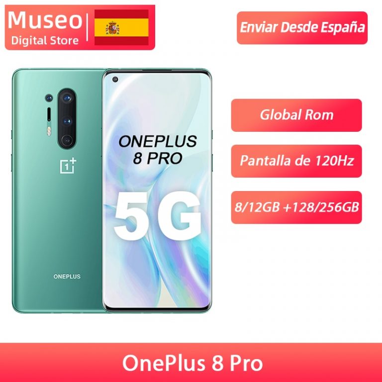 Global Rom Oneplus 8 Pro 5G Smartphone Snapdragon 865 6.87'' 120Hz