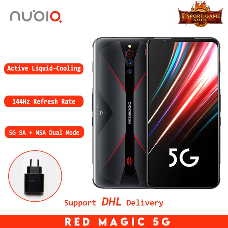 2020 New Nubia Red Magic 5G Global Version Gaming phone Snapdragon 865 8/12 GB RAM 128/512GB ROM 144Hz refresh rate Smartphone